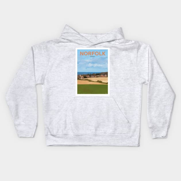 Norfolk Coast Kids Hoodie by markvickers41